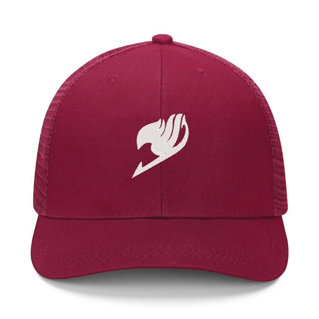 Шляпа с вышивкой логотипа Fairy Tail, унисекс, женские спортивные бейсболки, сетчатая кепка в стиле хип-хоп, летние кепки на заказ, сделай сам