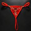 Женские стринги с бисером, сексуальное нижнее белье с открытой промежностью и регулируемым дизайном