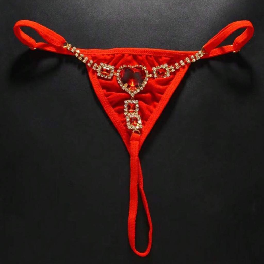 Женские стринги с бисером, сексуальное нижнее белье с открытой промежностью и регулируемым дизайном