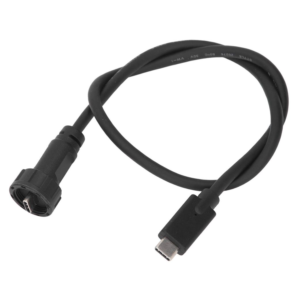 Type C Male To Male Cable 0.5m IP67 IP68 Water Proof Straight Plug USB C Extension Cable 30V 1.5A