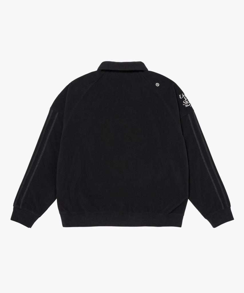 GOALSTUDIO Stadium Stitch Fleece Polo Shirt-Dark Navy