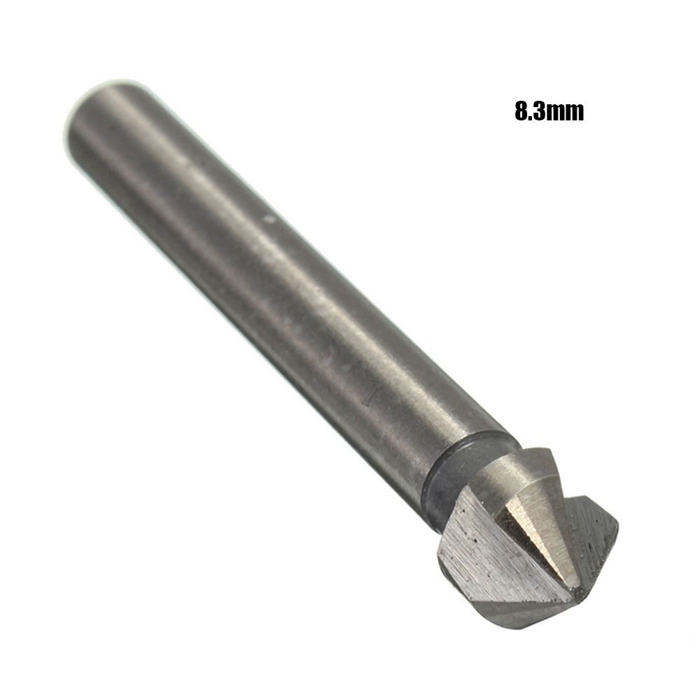90 Degree Hard Metals 3 Flute Cutter Tool Hand Power Tools Countersink Drill Bit Three Edge Chamfer