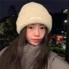 New Versatile Knitted Hat for Women In Autumn and Winter Warm Ear Protection Woolen Hat Large Head Circumference Cold Hat Trendy