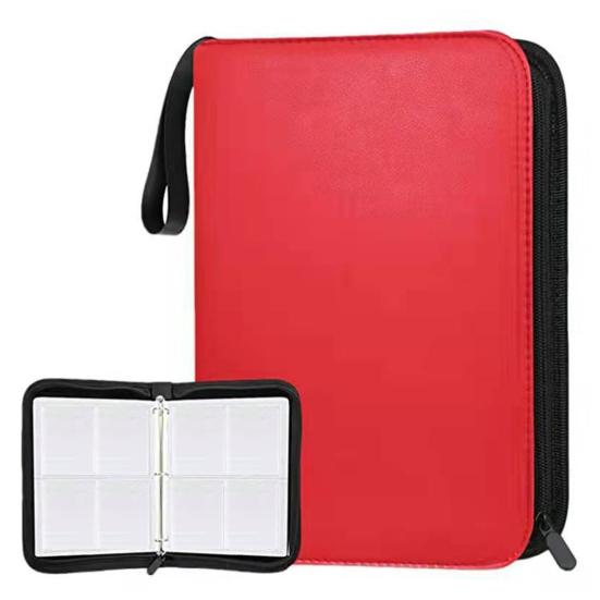 Держатель для карточек Game Collection Binder с большой вместимостью и несколькими отделениями, компактный дизайн, портативный органайзер для игровых карт с застежкой-молнией