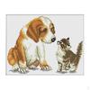 Stamped Stitch Set Patterns Embroidery Kit - Dog , 11 Counted 35x29cm