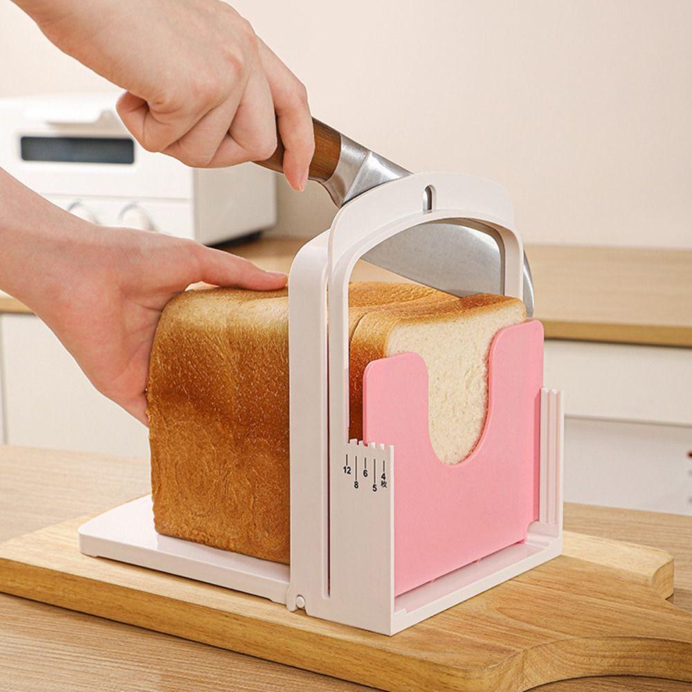 Foldable Toast Bread Slicer Stand DIY Homemade Bread Toast Loaf Slicing Machine Tool Baking Bread Cutting Guide Tool