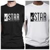 FLASH STAR НЕОФИЦИАЛЬНЫЕ ЛАБОРАТОРИИ ЛАБОРАТОРИИ ЛОГОТИП DC КОМИКС МУЖСКАЯ ЖЕНСКАЯ ФУТБОЛКА 2026 Чистый Хлопок Новый Стиль Свободная и Удобная