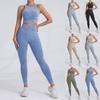 Ayollar sport brasi jileti, Yuqori bel va son ko'taruvchi fitnes shimlar, Yoga kostyumi to'plami
