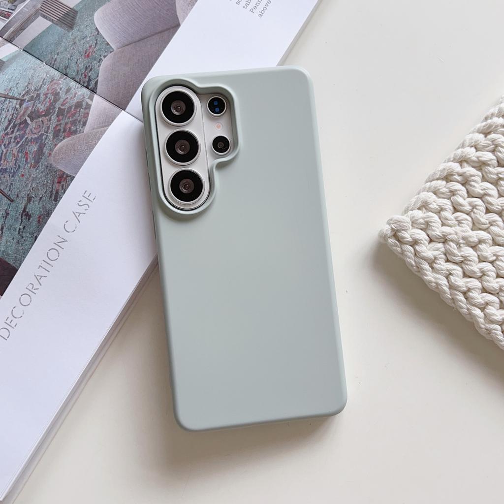 Original Liquid Silicone Shockproof Phone Case For Samsung S26 S25 Edge S24 FE Plus Ultra A57 A37 A17 A56 A36 Solid Color Cover