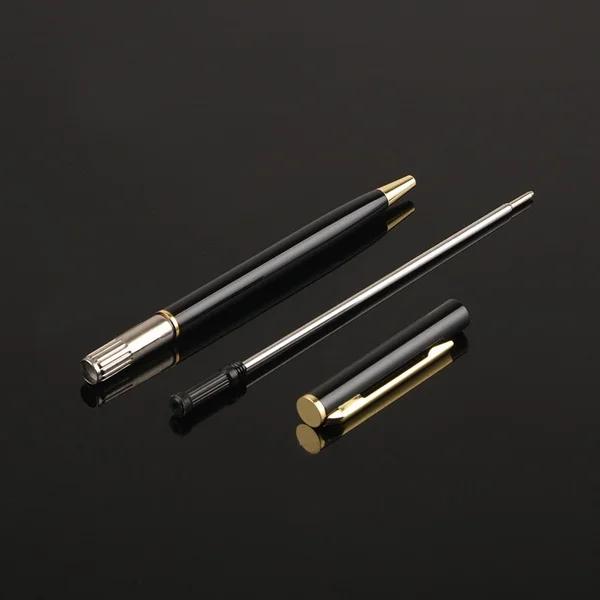 2 Шариковые ручки с поворотным механизмом Классические Металлические Административные Офисные Школьные Канцелярские товары Выдвижная Плавное письмо Подписная ручка
