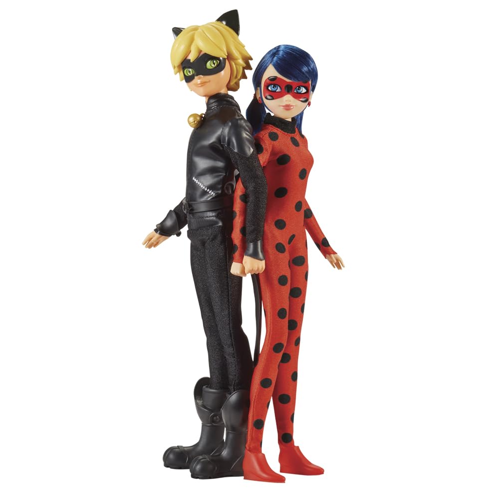 Miraculous Ladybug & Cat Noir Fashion Doll Set Fashion Dolls 2 Pack Doll Toy Gift Set