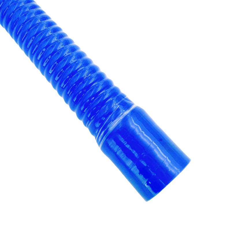 ID 16~75mm Blue Universal Silicone Flexible Hose Car Air Intake Pipe Radiator Tube Intercooler Steel wire corrugated Tube Rubber