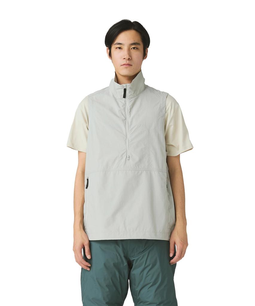 Snow Peak Nylon Tussah Utility Storage Vest and Light Large JK-25AU009, Men's Women's, Grey,