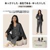 PeiYA Long Sleeve Cotton Pajamas Set with Collar and Front Loungewear Women's 100% Fold-Over Opening, Spring/Autumn