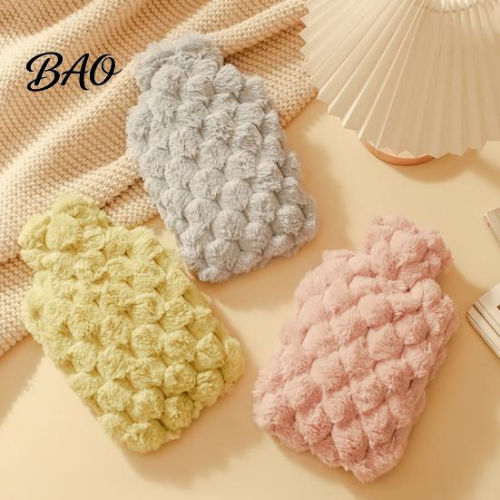 Winter Bed Warming Bag 1000ML Plush Hot Water Bottle, Leakproof PVC Bag, Long Bottle Lasting Heat Retention, Warm for Pain Relief