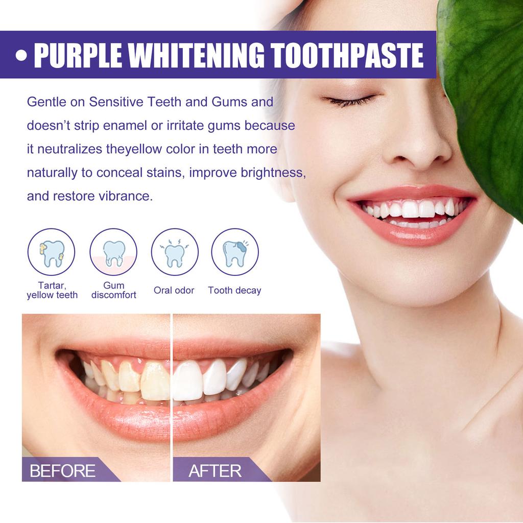Teeth Whitening Toothpaste Serum Remove Plaque Stains Oral Hygiene Cleaning Dental Bleaching Tools Fresh Breath Tooth Care