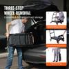 Aluminum Hand Truck, 2 in 1, 300 lbs Load Capacity, Heavy Duty Industrial Convertible Folding Hand Truck and Dolly, Utility Cart Converts from Hand