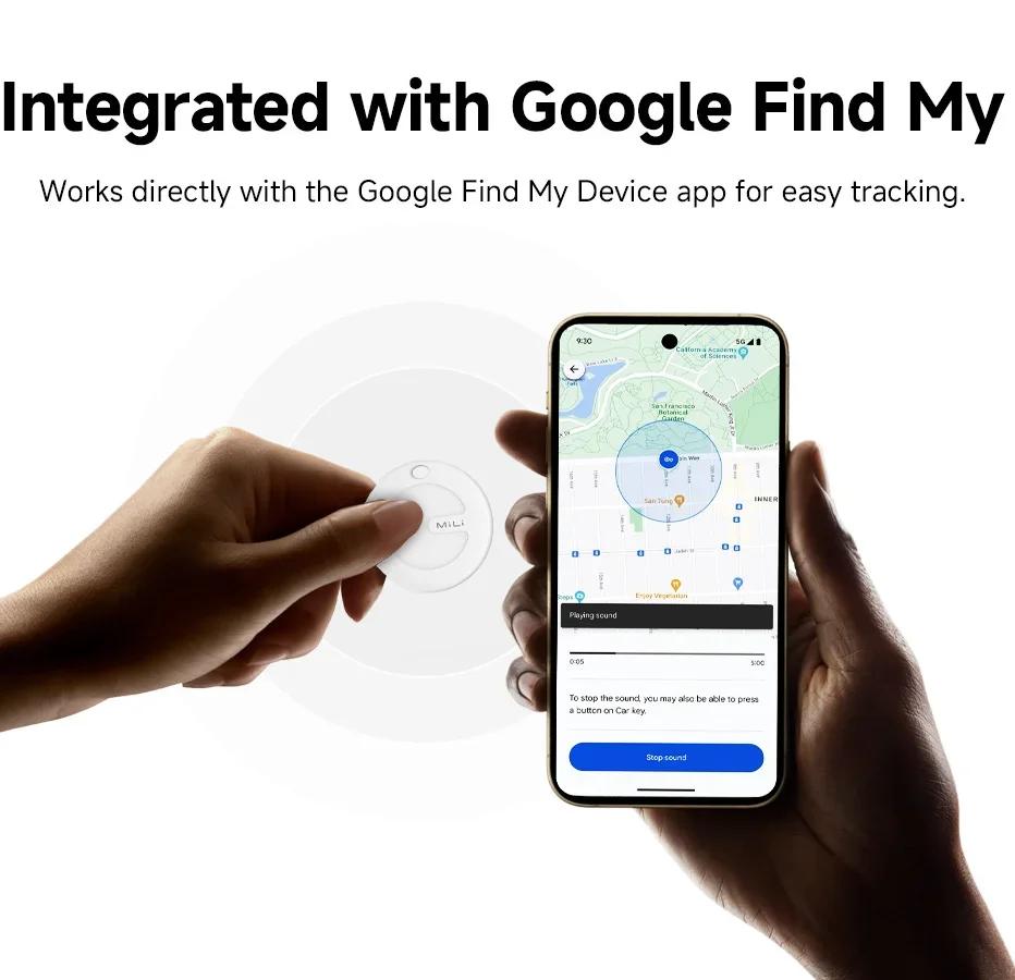 MiLi Smart GPS Tracker Mitag Bluetooth Locator Anti Lost Device For Keys Pets Elderly Kids Finder Compatible With Android Find