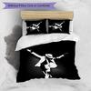 Michael Jackson Printed 3PCS Bedding Set Soft Breathable Duvet Cover Pillowcases Set Washable Bedroom Decor Home Gift
