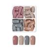 96Pcs Solid Color Matte Nails, Short Full Cover Fake Nails, Press-on Short False Nail Tips