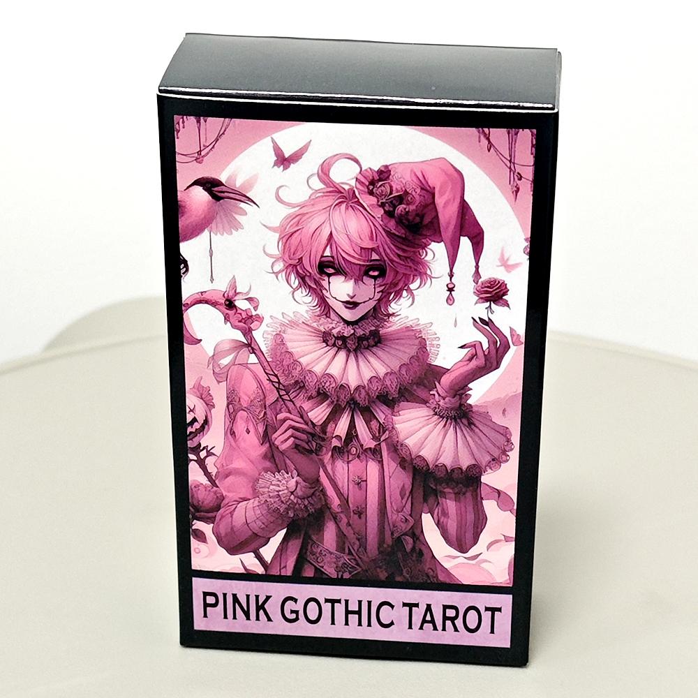 10,3*6 см розовые готические карты Таро 78 шт.
