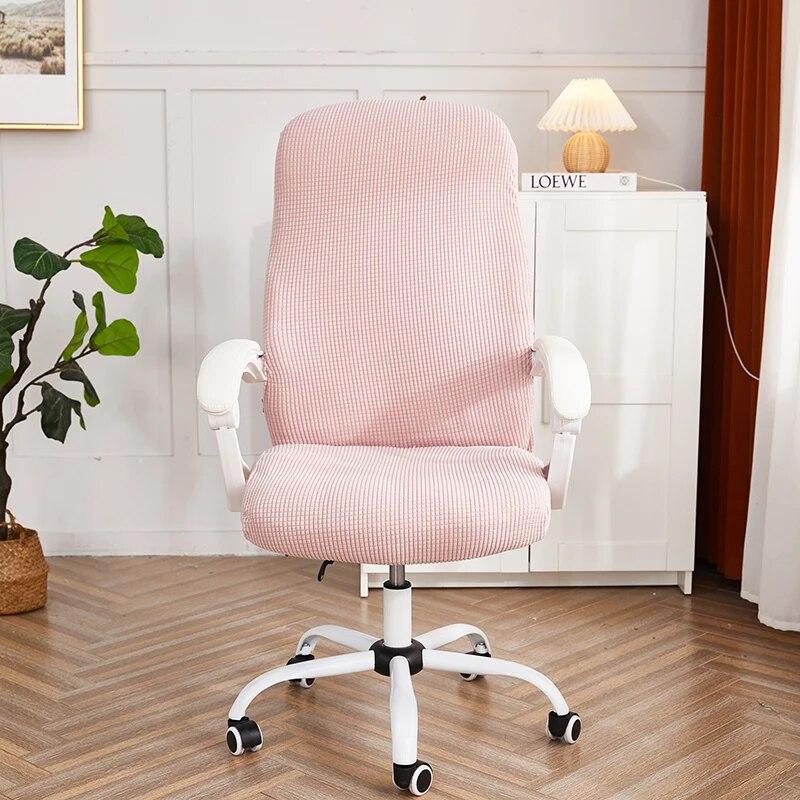 1PC Polar Fleece Office Chair Cover Spandex Computer Chair Covers Elastic Armchair Slipcover for Living Room Study Gaming Chair