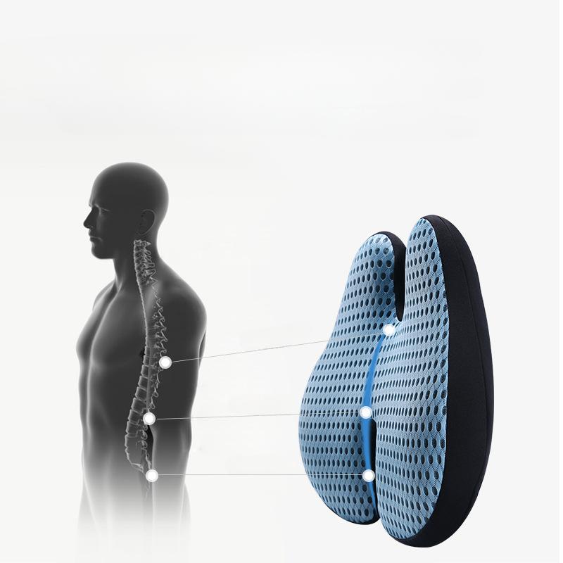 Car Driver Pillow Memory Foam Lumbar Cushion for Office Chair Summer Car Waist Support Cushion Lumbar Support Pillow