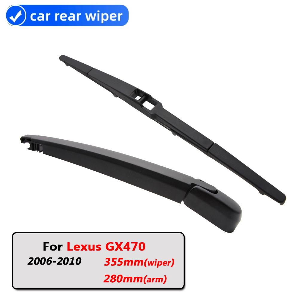 Car Rear Wiper Blades Back Window Wipers Arm For Lexus GX470 Hatchback (2006-2010) 355mm Auto Windscreen Blade