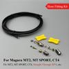 1 Set Bike Hydraulic Brake Hose Fitting Kit, 2m 3-Layer Hydraulic Hose (OD 5mm/ID 2.0mm), for Shimano BH59/BH90 Sram Magura