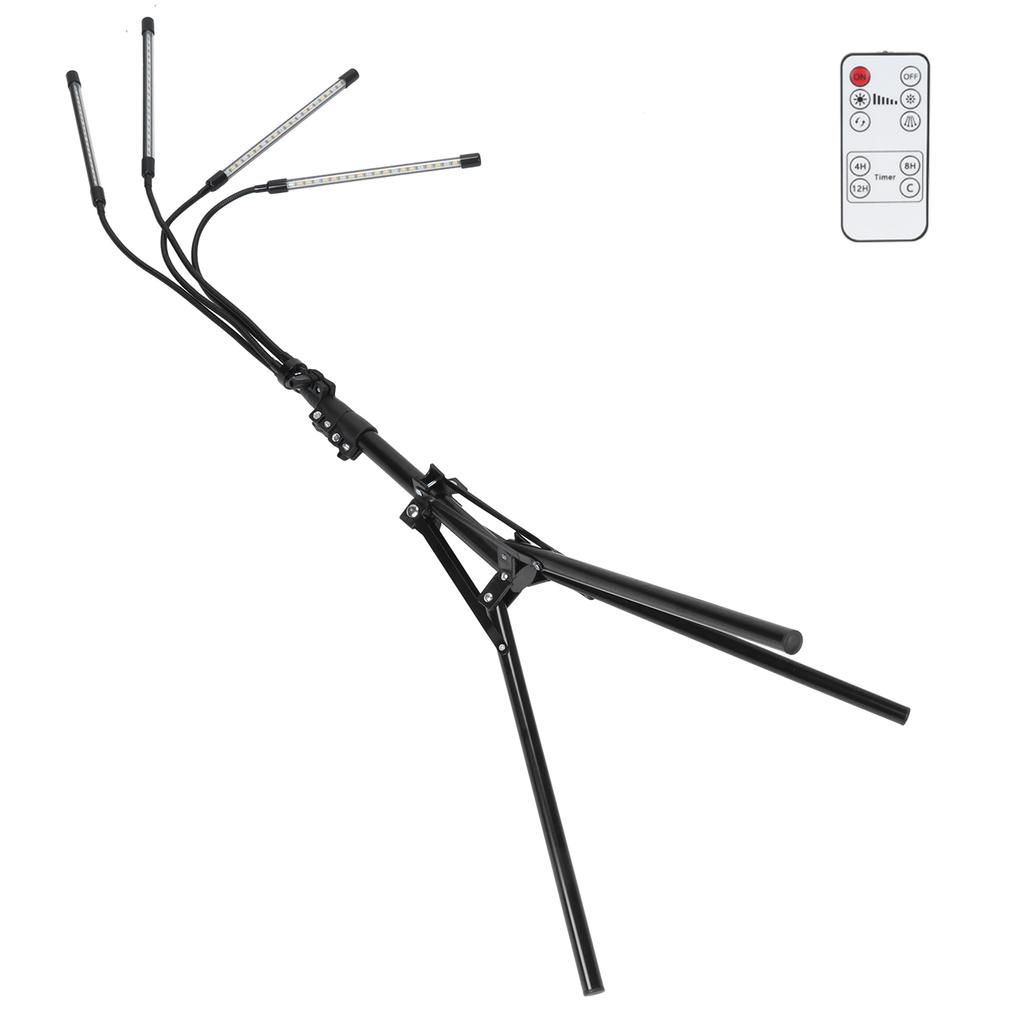 4?Светодиодная подставка для выращивания растений Head Grow Light Tripod Stand с дистанционным управлением по времени, вилка EU Plug 100?240В