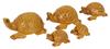 Wooden Undercut Turtle Beautiful Handmade Carving Animal Figurines Decorations Set Of 5 Home & Table Top