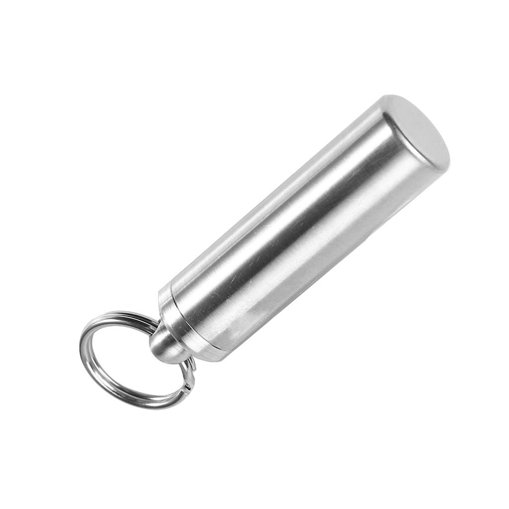 Брелок для лекарств из нержавеющей стали для путешествий, кемпинга, чрезвычайных ситуаций