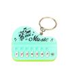 Working Finger Piano Electronic Organ Pendant Luminous Piano Keyring Interactive Keychain  Women