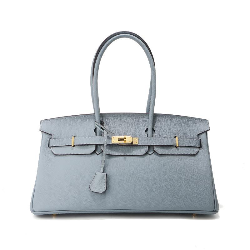 Horizontal 40cm Top Layer Cowhide Leather Women's Bag Large Capacity Handbag High-end Commuting Versatile Crossbody