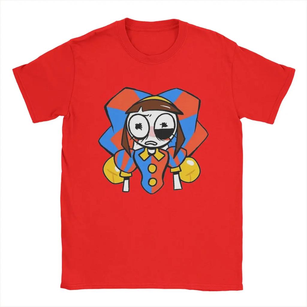 The Amazing Digital Circus T-Shirt Men Pomni And Jax Cool Cotton Tee Shirt Round Neck Short Sleeve T Shirts Summer Clothing