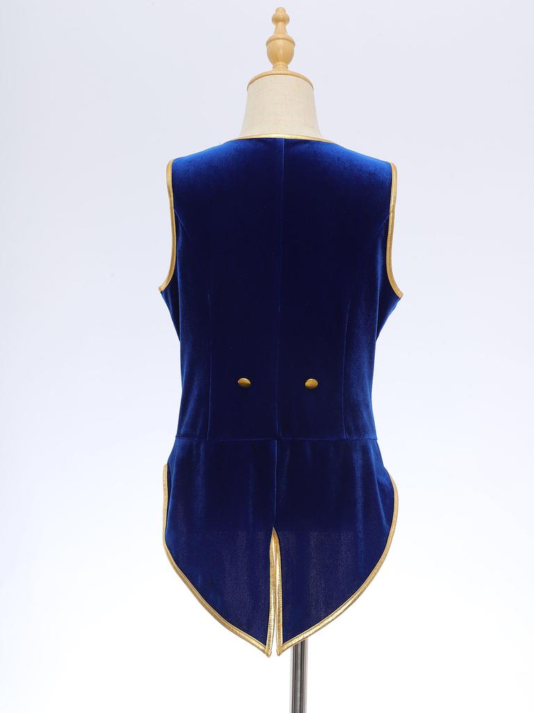 Мальчики Девочки Винтажный Средневековый Бархатный Фрак Викторианский Джентльмен Смокинг Блейзер Пальто Стимпанк Куртка Для Вечеринки Наряда