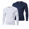 Men's Long Sleeve Compression Shirts Quick Dry Stretchy Gym Workout Athletic Tops