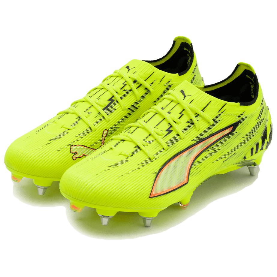 Puma Ультра 6 Максимально удобный Спортивный SG (Металлический длинный шип) Футбольные бутсы Унисекс футбольные бутсы Зеленые 109000-01