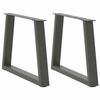 VidaXL V-shaped Coffee Table Legs, 2 Pieces, Anthracite, 70 X (42-43,3) Cm, Steel 4012558