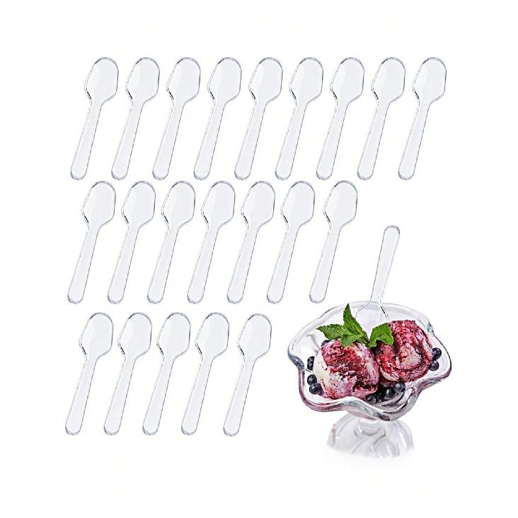 50/100Pcs Disposable Mini Wooden Ice Cream Spoon Dessert Scoop Wedding Party Tableware Kitchen Accessories4