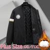Men's Flight Jacket Plus Size Cotton Thickened Big Fat Loose Jacket 5XL-11XL