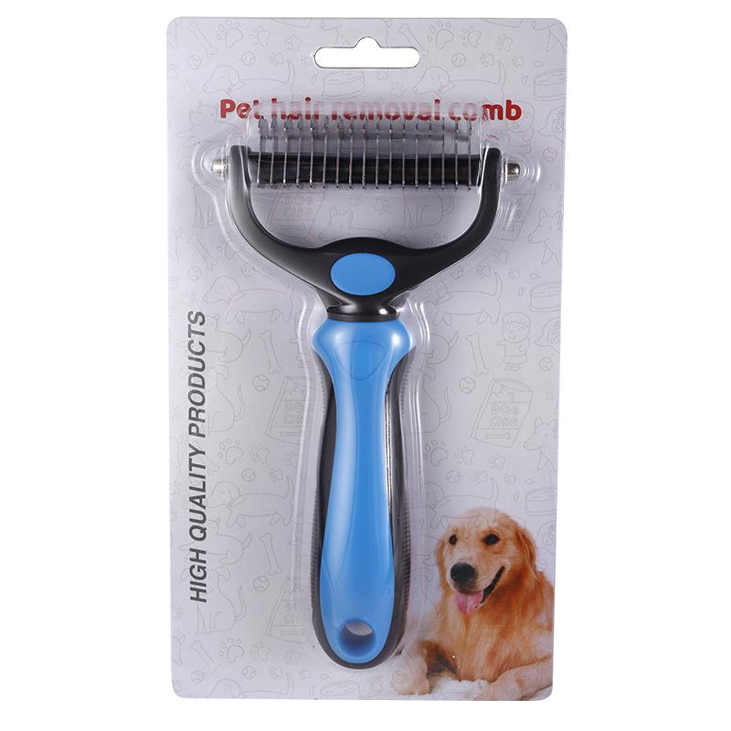 Расческа для распутывания: Двусторонняя щетка для груминга питомцев для кошек и собак