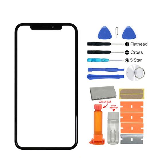 Комплект для замены переднего стекла сенсорного экрана для iPhone X/XR/XS/XS MAX/11/11 PRO
