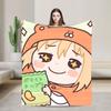 Soft Warm BlanketsBoy Girl Picnic Himouto Umaru Chan Throw Blanket  Flannel Bedspread For Outdoor Novelty Sofa Bed Cover