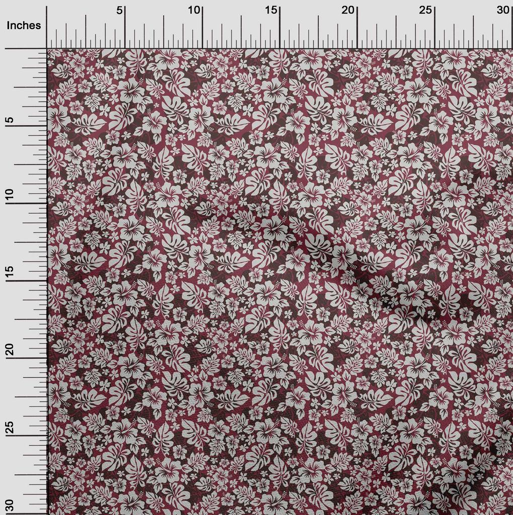 oneOone Ткань Cotton Flex Dark Magenta, тропическая швейная ткань, по ярдам, напечатанная своими руками, швейные принадлежности, 40 дюймов