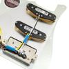 Musiclily Pro HSS ST Pickguard with Artec Alnico 5 Pickup Set for Strat Electric Aged White Pre-wired Guitar, 3-Piece