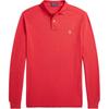 Polo Custom Slim Fit Хлопковое пике Поло с длинным рукавом Мужские топы Красный MNPOKNI16824140-600