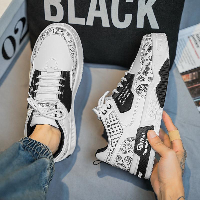 Fashion Luxury Sneakers Men Brand Shoes High Quality Skate Shoes Men Designer Shoes Lace-up Platform Skateboarding Casual Shoes Luxury