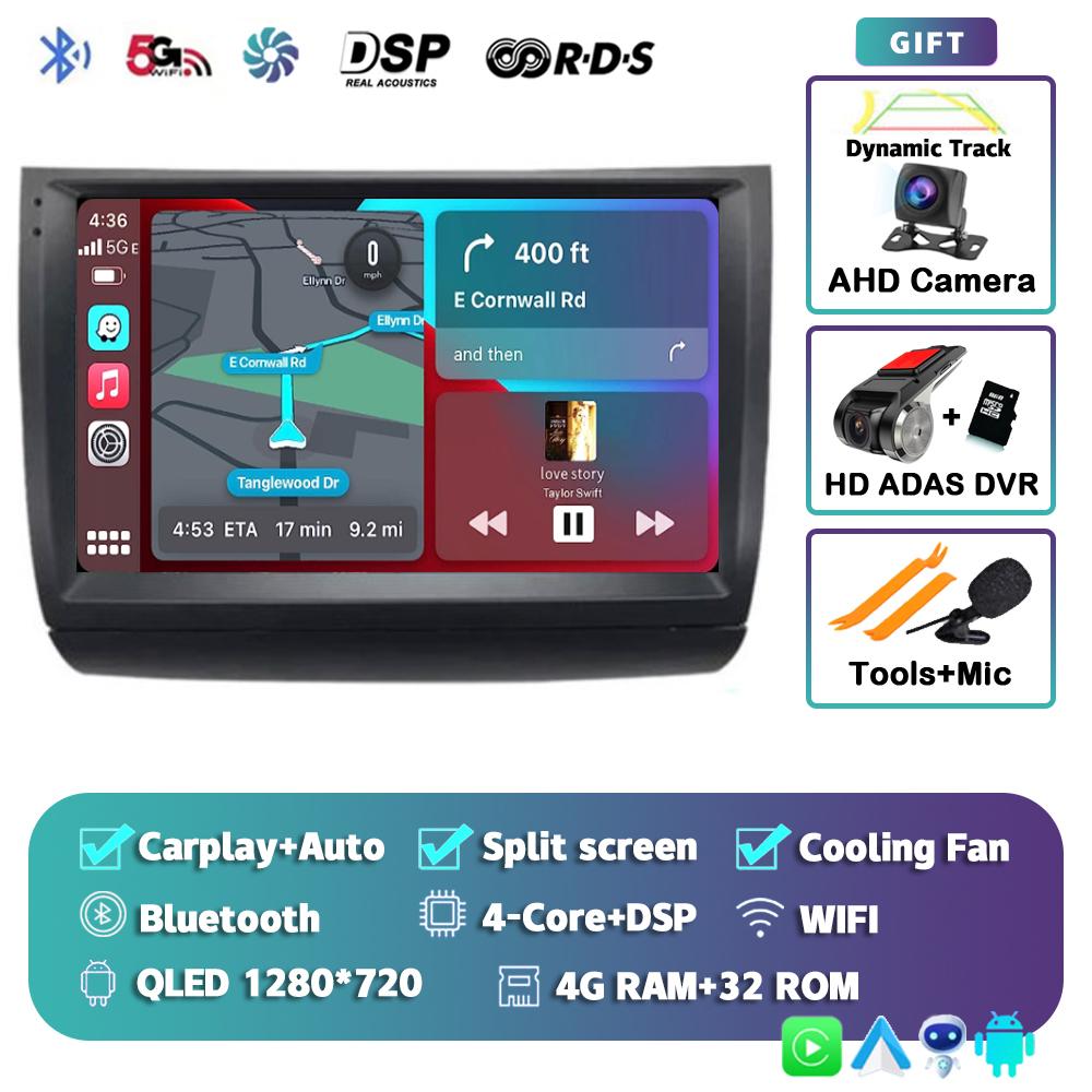 Android 14 Carplay Auto для Toyota Prius 20 2002 2003 2004 2005 2006 2007 2008 2009 Автомобильный радиоприемник, мультимедийный плеер, видео, стерео, DSP