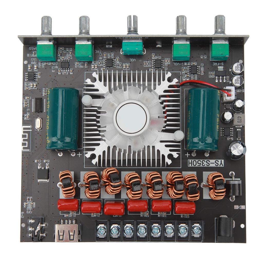 XY S350H 220Wx2 350W 2.1-канальная плата усилителя мощности Bluetooth с поддержкой пользовательского имени Bluetooth DC